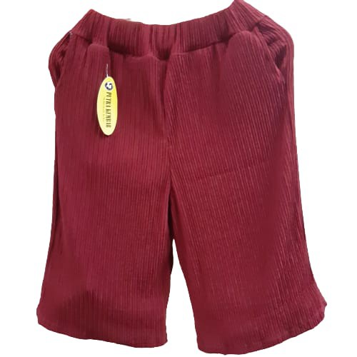 KULOT PENDEK BABAT SUPER JUMBO POLOS  /KULOT 7/8 BABAT TERBARU-marun