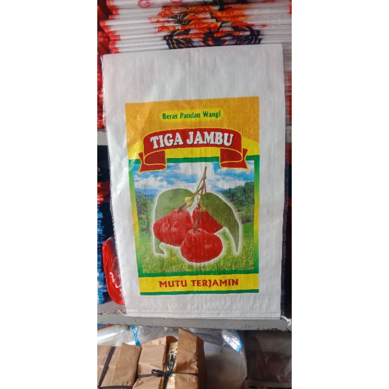 

karung beras cap tiga jambu laminasi uk 20kg