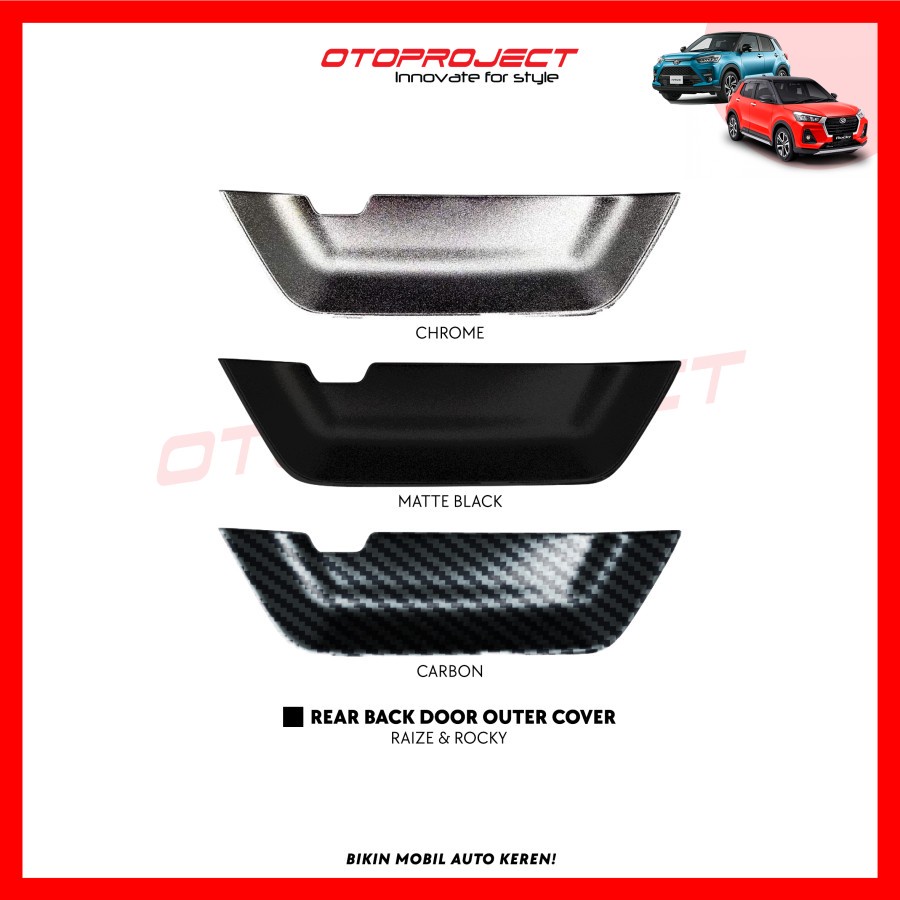 Outer Pintu Belakang Back Door Outer Mobil Raize Rocky 2021