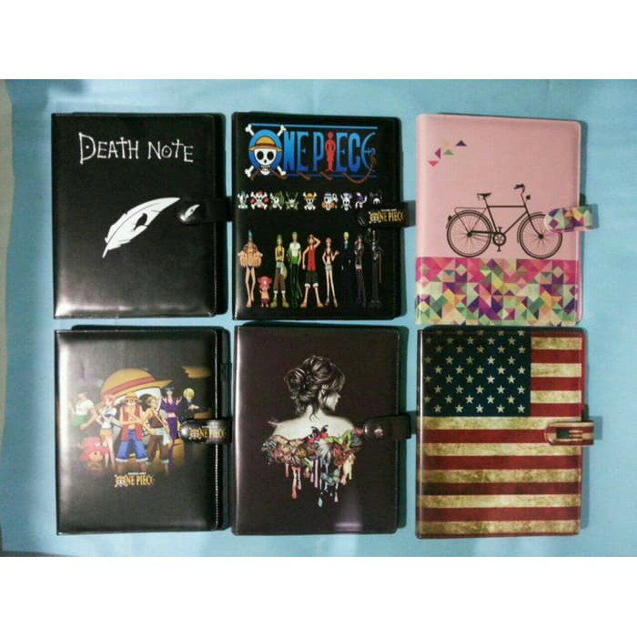 

Binder Plastik - Binder Loose Leaf - Binder Polos Binder 20 Ring ( Death Note, One Piece, Dll )