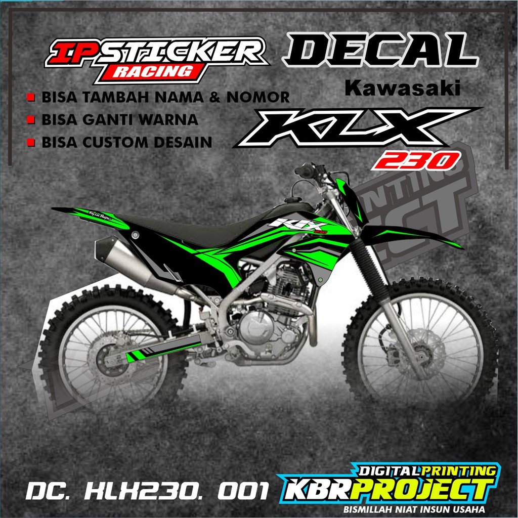 KLX 230 Decal Sticker - Decal stiker Full Body KLX 230 ip. 001 BISA CUSTOM