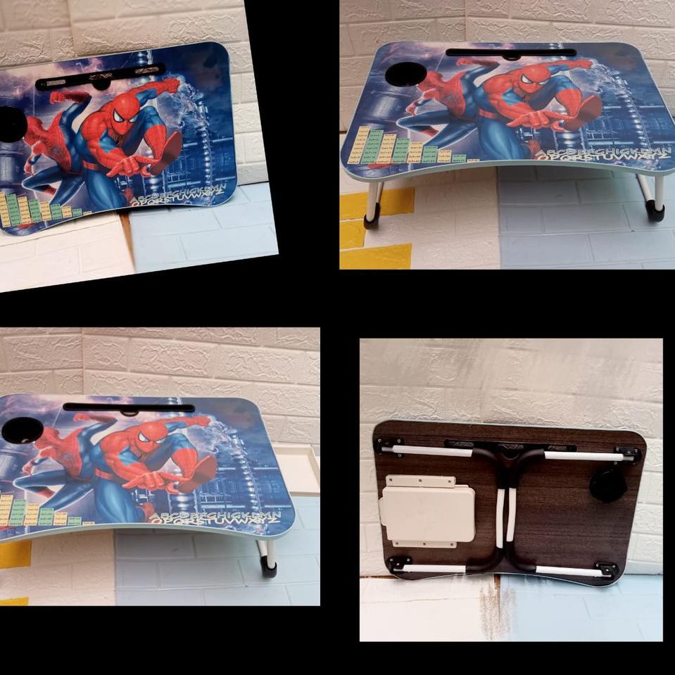 ✧ READYSTOCK. PROMO!! Meja Lipat Anak Dewasa Motif Polos / Karakter Laci Meja Laptop Meja Belajar ♠