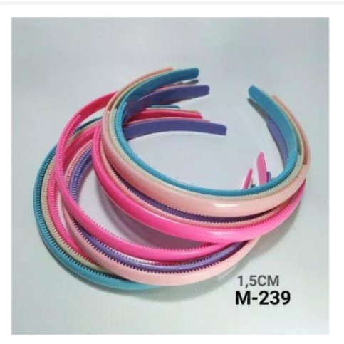 Bando Polos Marcella Warna Dan Hitam 1,5 cm Tebal Bahan Plastik Doff