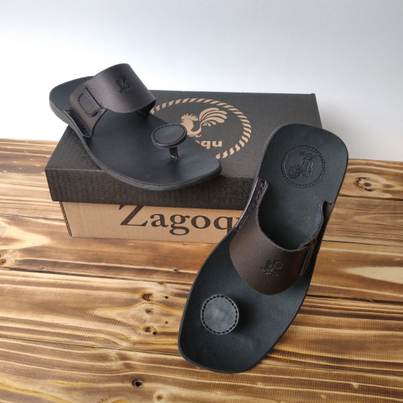 Sandal pria sendal jamur kulit asli jmr 01