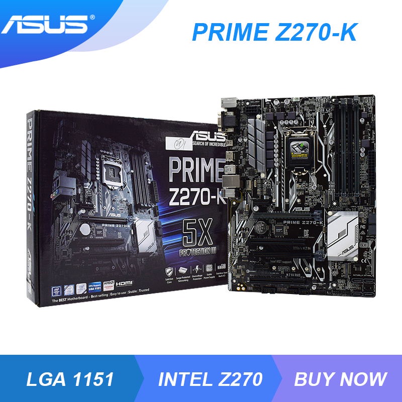 PREORDER ASUS PRIME Z270-K Motherboard Set Motherboard 1151 DDR4 64GB RAM Intel Z270 Support Core i7