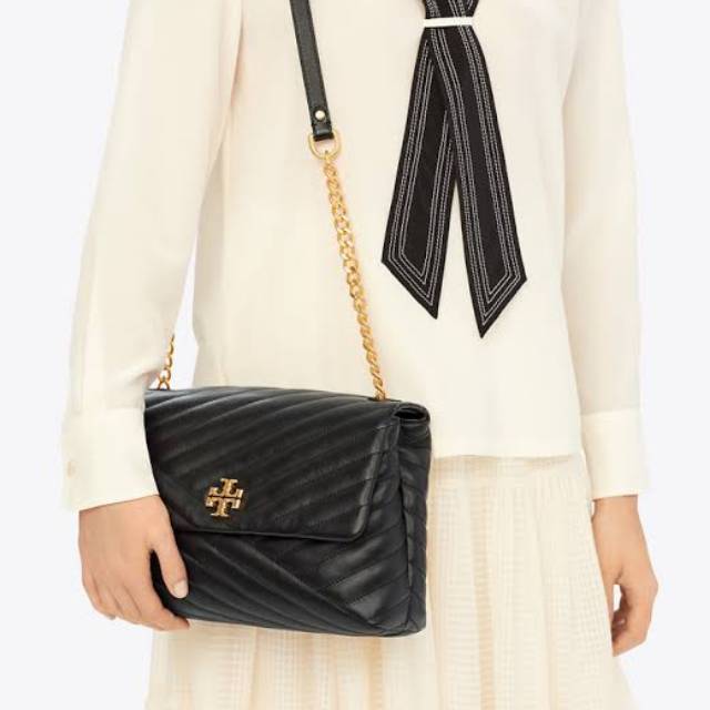 TB kira chevron flap shoulder bag