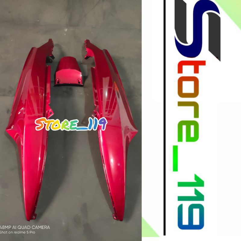 Body belakang Mio smile/mio sporty merah maroon