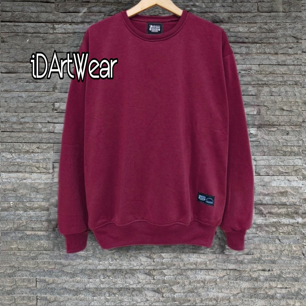 Sweater Crewneck Sweatshirt Polos SIZE M - XXL Cowok Cewek / Pria Wanita Terlaris-2