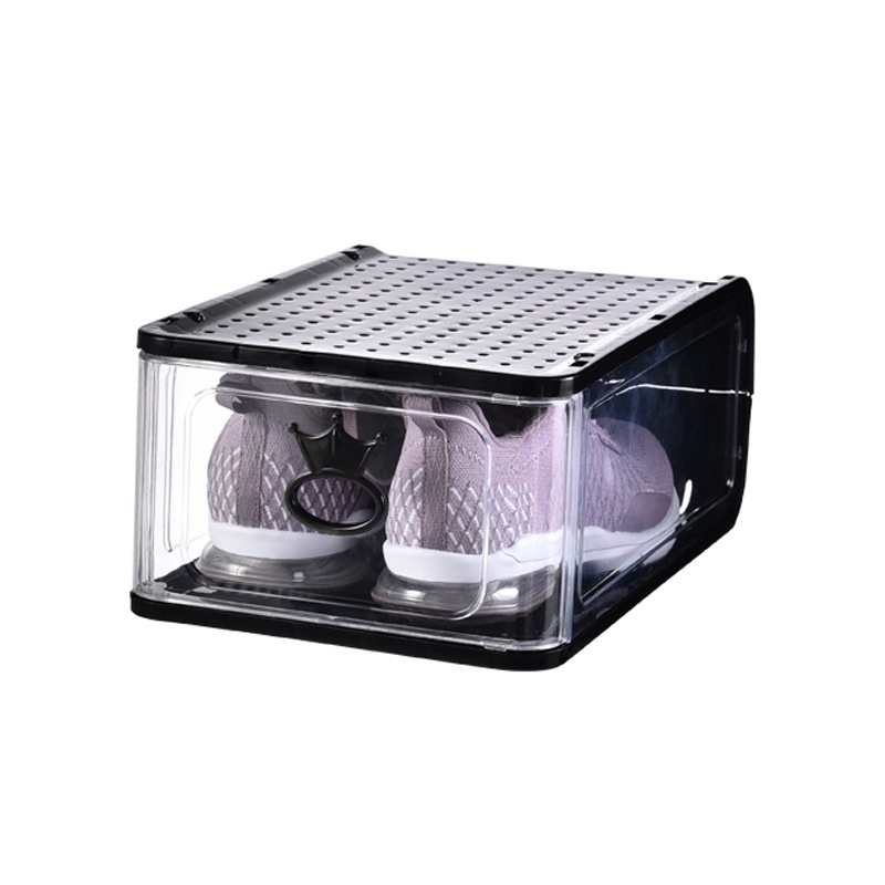 Kotak Tempat Penyimpanan Sepatu Transparan Premium Tebal Besar Sneaker Storage Plastik Murah / High Top Sneakers, Basketball Shoes, High Heels dll