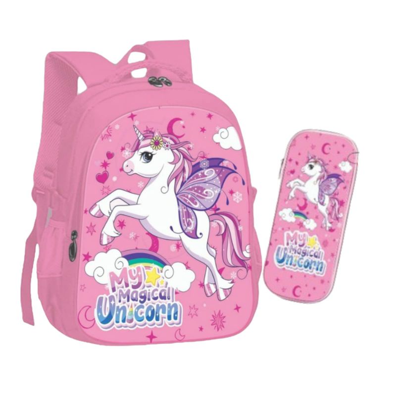 TAS SEKOLAH TK/SD ANAK PEREMPUAN UNICRN/ FREE DOMPET