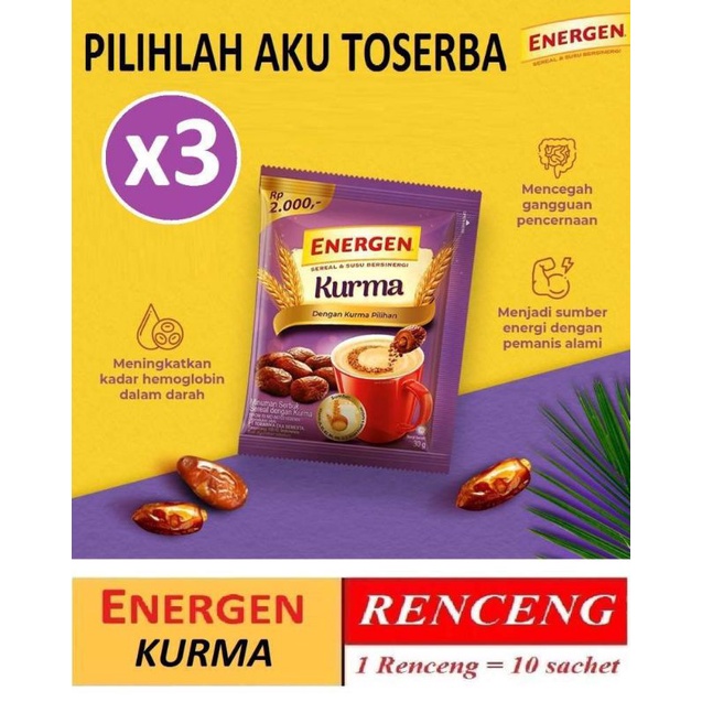 

Energen kurma 1 renteng