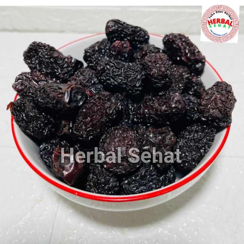 

Kurma Hitam Cina 1000g 1 Kg Kilogram Wu Zao 乌枣 O Co / Black Dates Hei Zhao