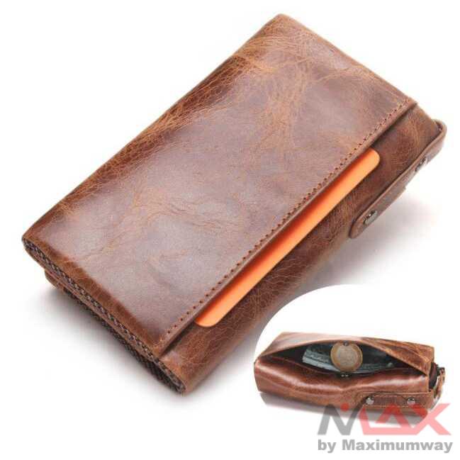 CONTACTS 100% Original Dompet Kunci Bahan Leather pria wanita laki laki cewe cowo motor mobil