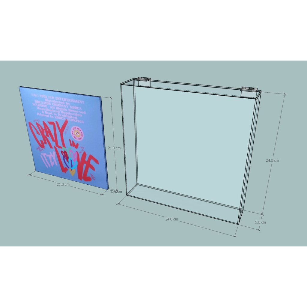 Album ITZY Crazy In Love / Box Album Akrilik ITZY Crazy In Love / Box Album