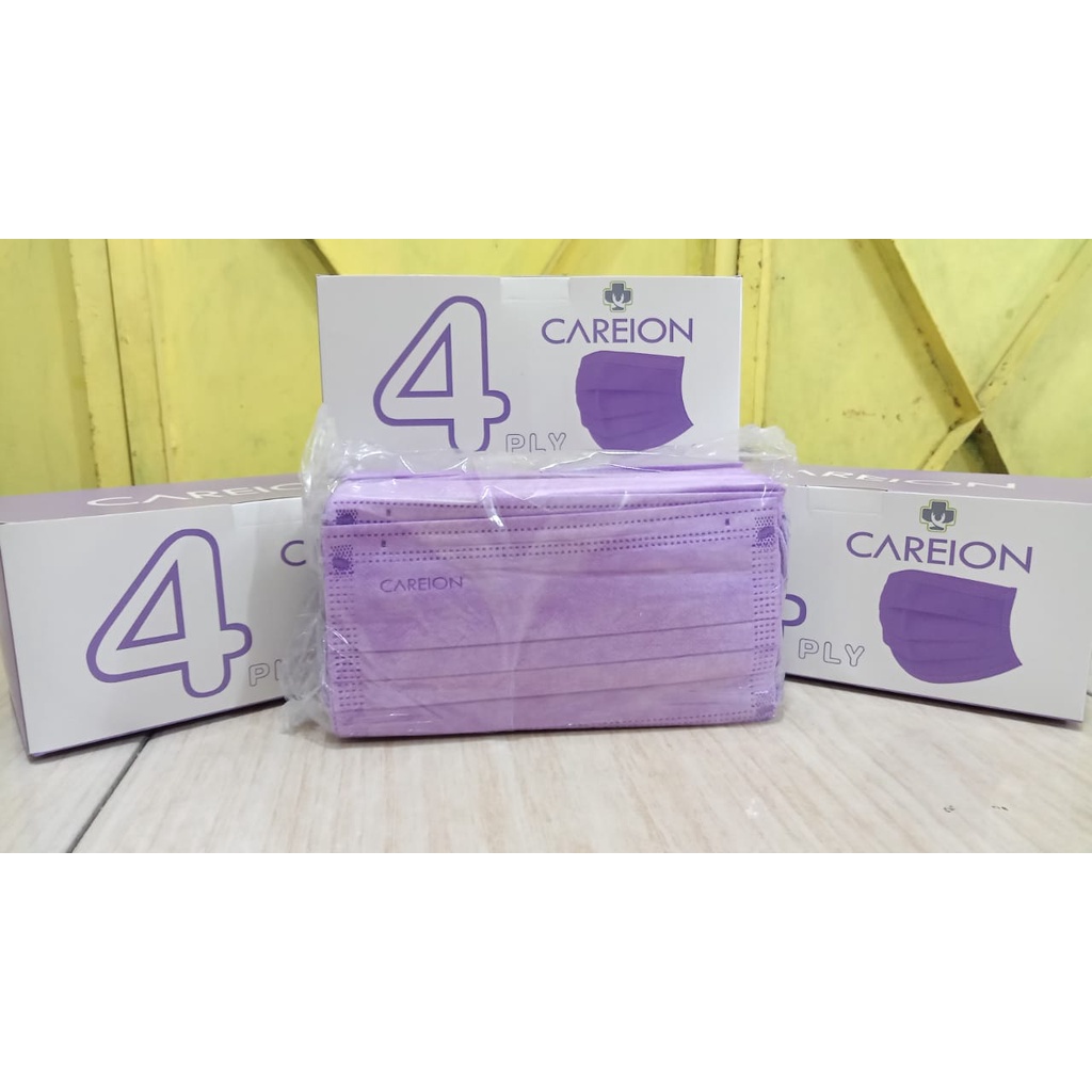 MASKER EARLOOP 4PLY CAREION / EARLOOP CAREION/ EARLOOP WARNA / MASKER CANTOL