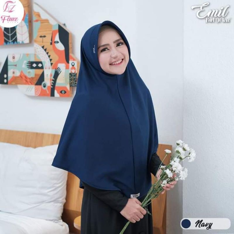 Bergo Emil Aden Hijab Bahan Kaos PE