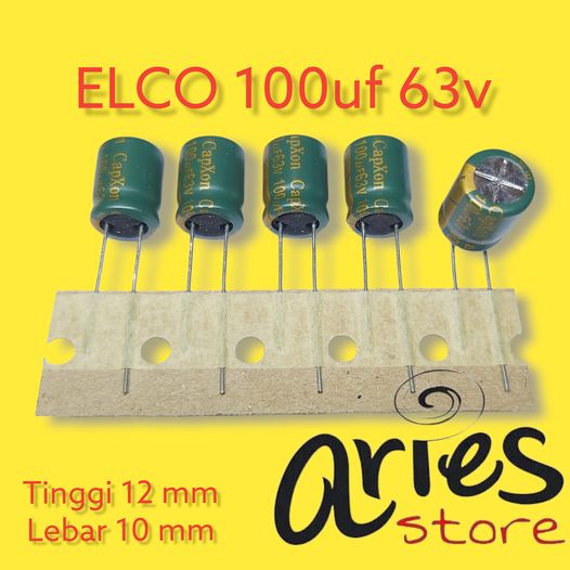 ELCO 100uf 63v ORIGINAL RENCENG