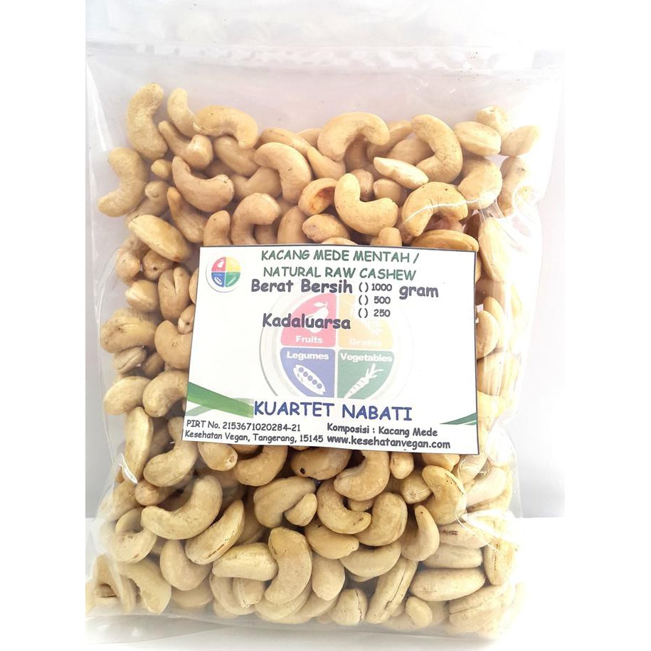 

Kacang Mede - Mete - Mentah - Raw Cashew - Jumbo - Kupas 500 Gr