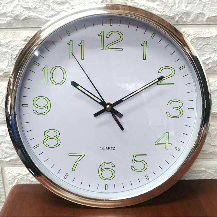 Ainivia Jam Dinding Quartz Creative Design Model Luminous MM61WC PUTIH