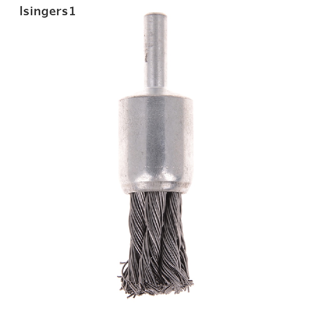 (lsingers1) Sikat Kawat stainless steel 20mm Dengan shank 1 / 4 &quot;Untuk Gerinda