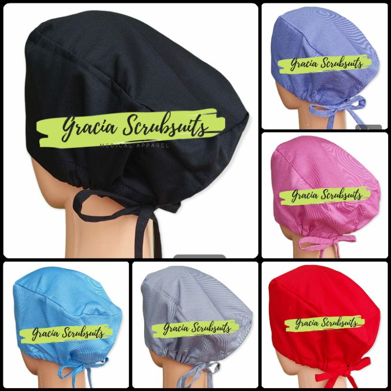 READY STOCK - GRACIA SCRUBSUITS HEADCAP / CAP BEDAH / TOPI SURGICAL pelengkap BAJU JAGA OKA head cap medis