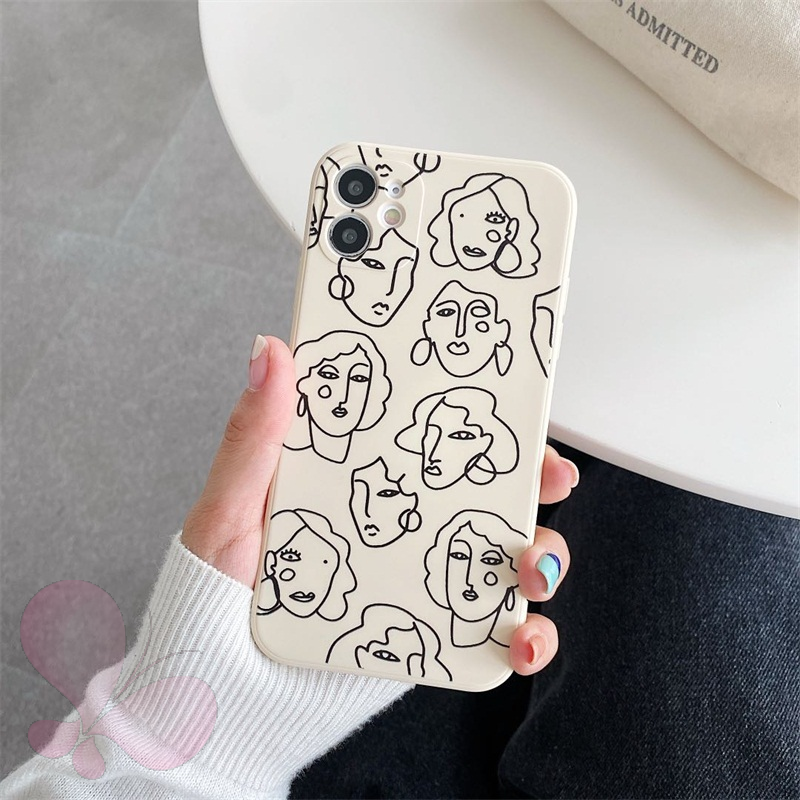 Casing Silikon Iphone 6 6s 7 8 Plus Iphone 12 11 Pro Max X Xr Xs Max Se 12 Mini Motif Geometri Abstrak Retro