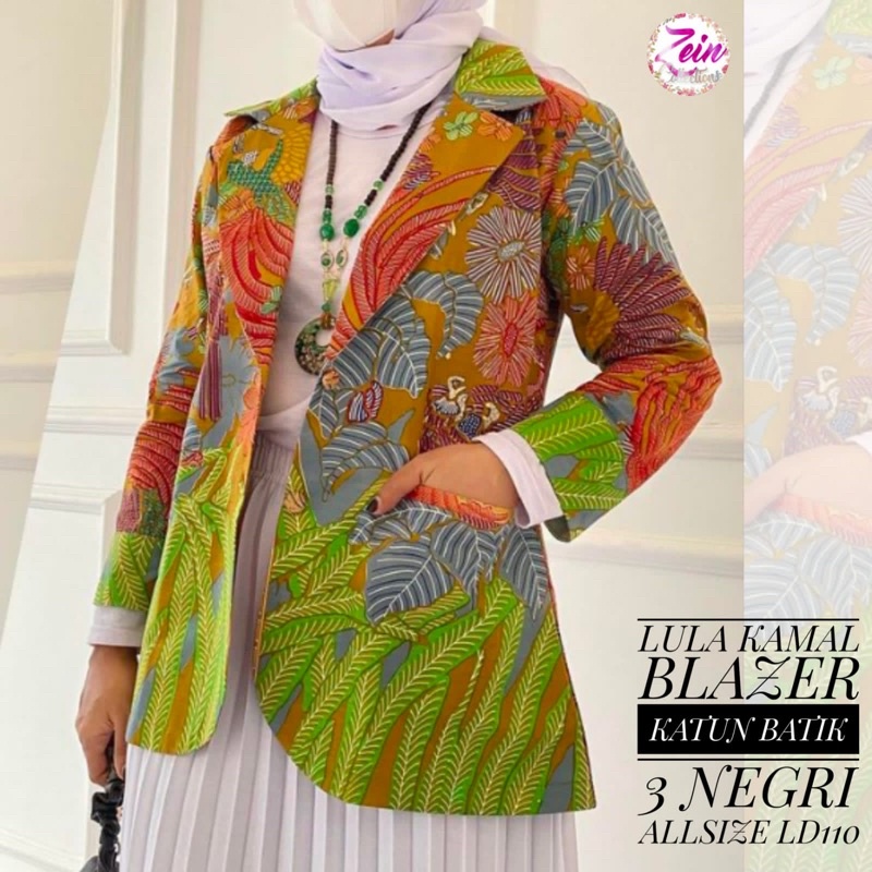 PROMO 11.11 / BLAZER BATIK WANITA / BLAZER TENUN  BATIK WANITA / BLOUSE TENUN KEKINIAN / BLAZER BATI