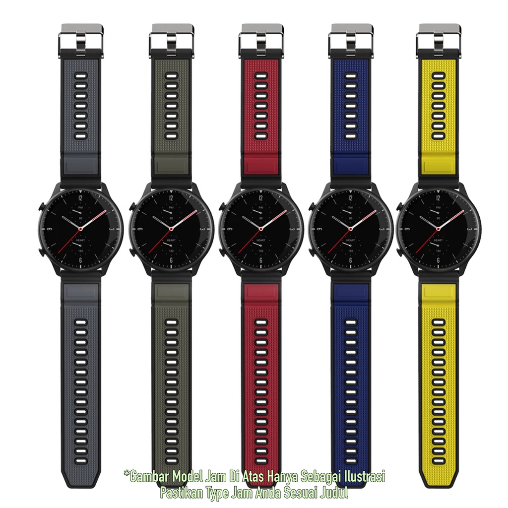 SIKAI Attitude Watch Strap Samsung Galaxy Watch 46mm / Gear S3 - Tali Jam 22mm Rubber Sporty Silikon