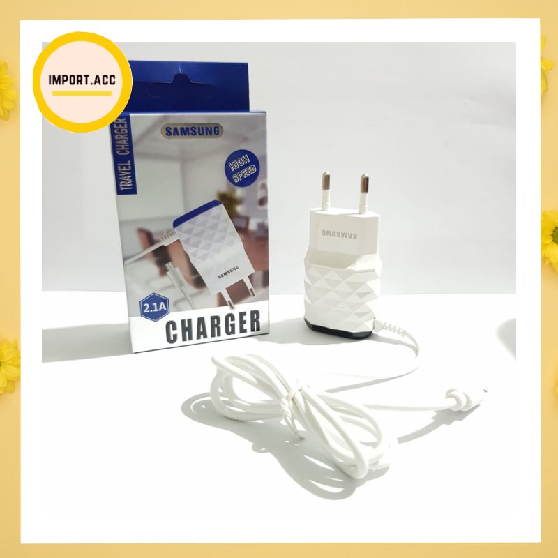 Travel Charger Diamond 2.1A Branded 2USB Port [IMPORT]