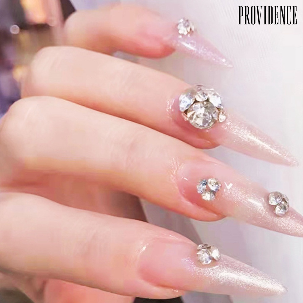 Providence 1 Kotak Berlian Imitasi Super Berkilau Untuk Dekorasi Nail Art 3D DIY