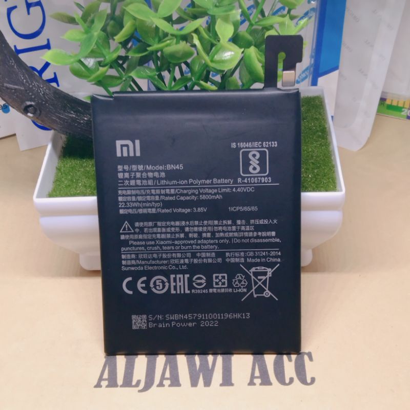 Baterai Batre Battery Xiomi Xiaomi Redmi Note 5 Pro BN45 Original Battery Hp