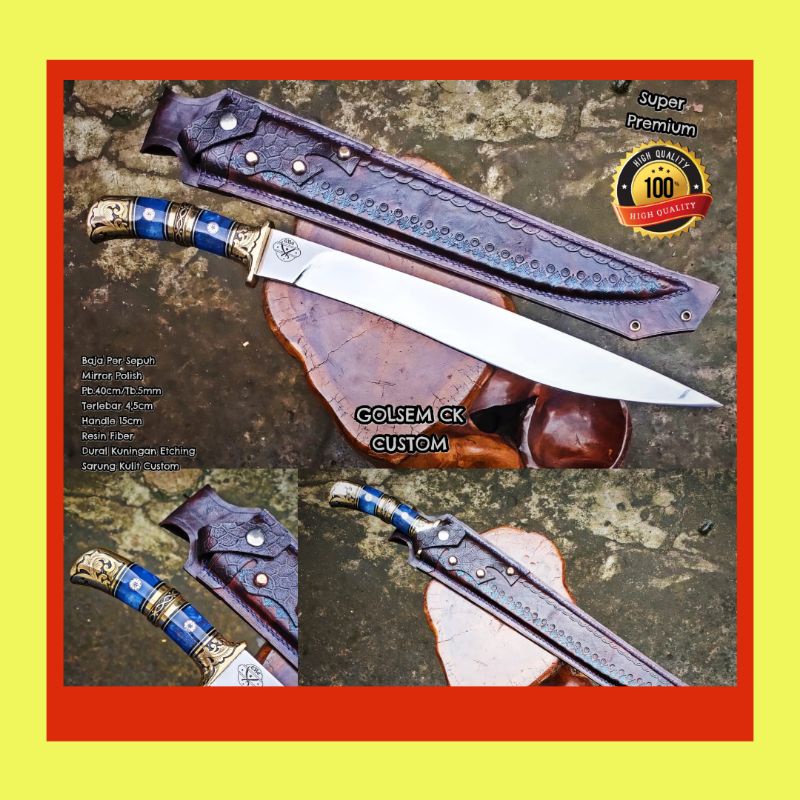 PISAU SEMBELIH CUSTOM CK SUPER TAJAM BERKWALITAS PREMIUM