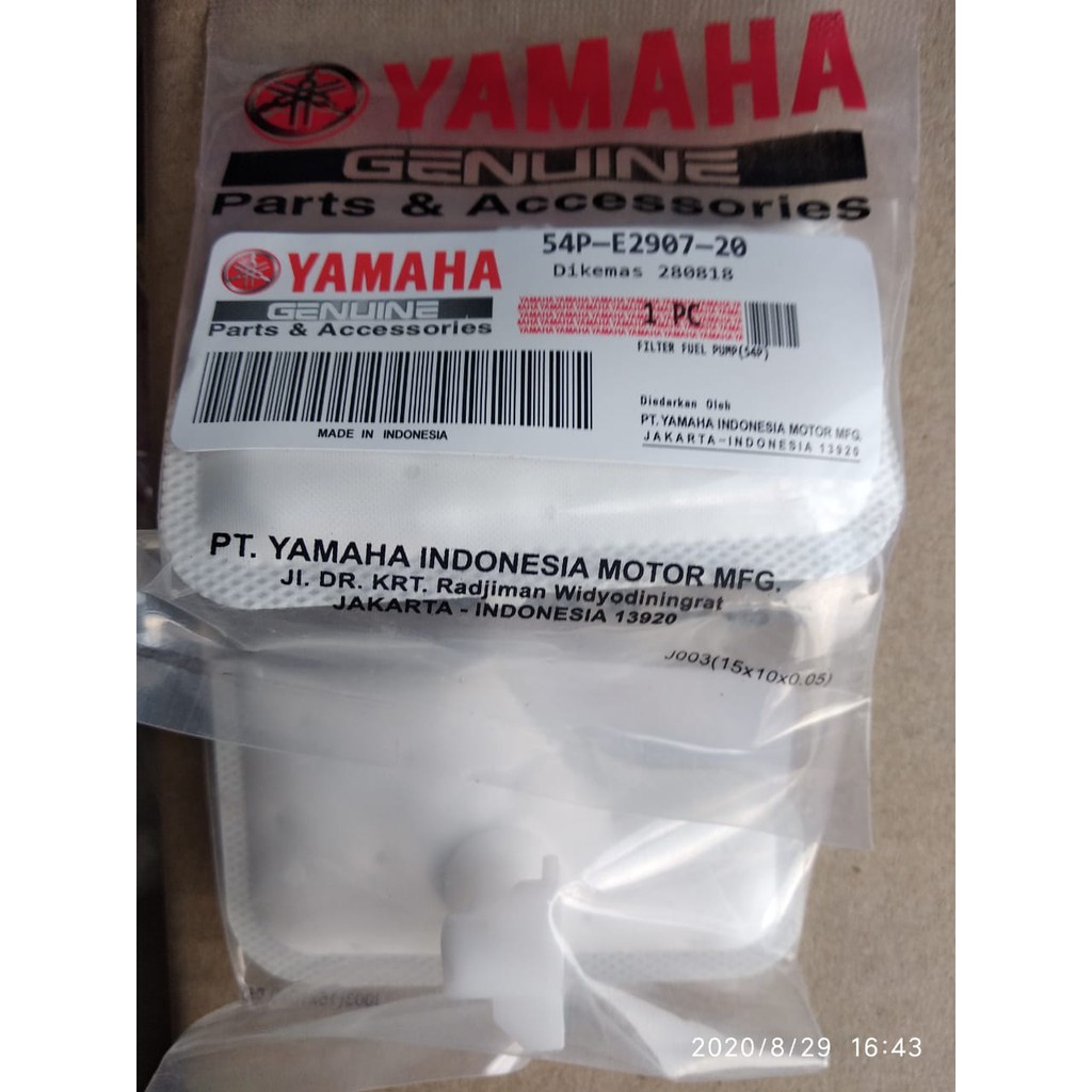 FILTER FUELPUMP BENSIN YAMAHA MIO J MIO M3 FINO FI SOUL FI GT KODE PART (54P) ORIGINAL