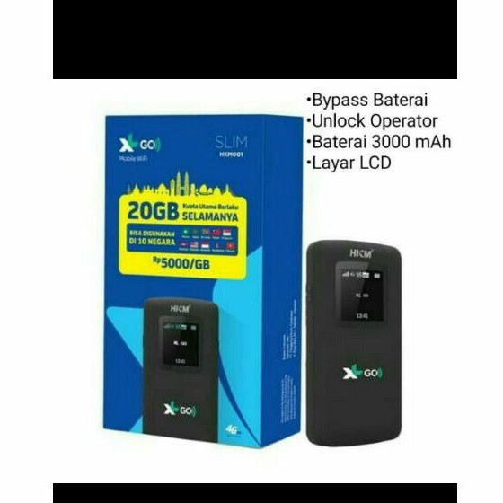 mifi 4G HKM001 free XL Go IZI bypass baterai - unlock operator