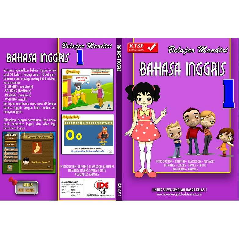 CD Belajar Bahasa Inggris SD kelas 1 | Shopee Indonesia - Deskripsi Permainan Tradisional Dalam Bahasa Inggris