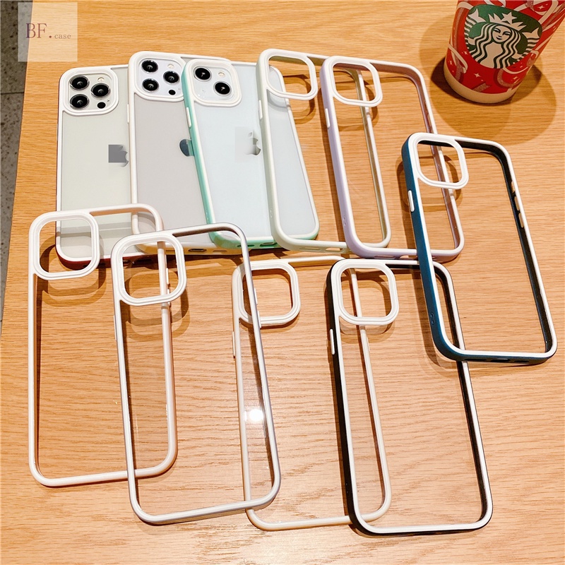 Hard Case Bumper Silikon Tpu Pc Transparan Anti Jatuh / Kotor Untuk Iphone Xr / X / Xs Max