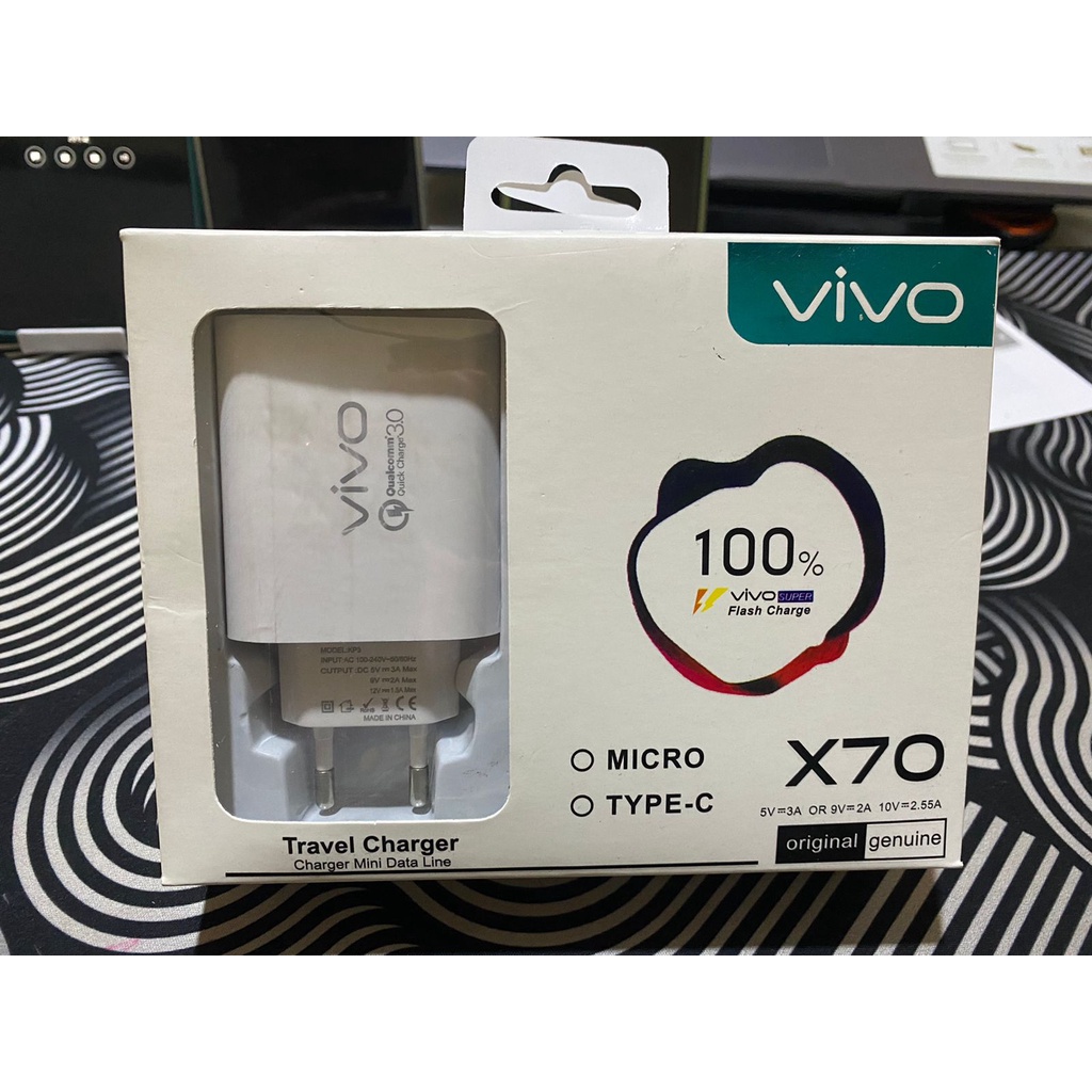 TC VIVO X70 FAST CHARGING CHARGE CASAN HP VIVO OEM MICRO TYPE C