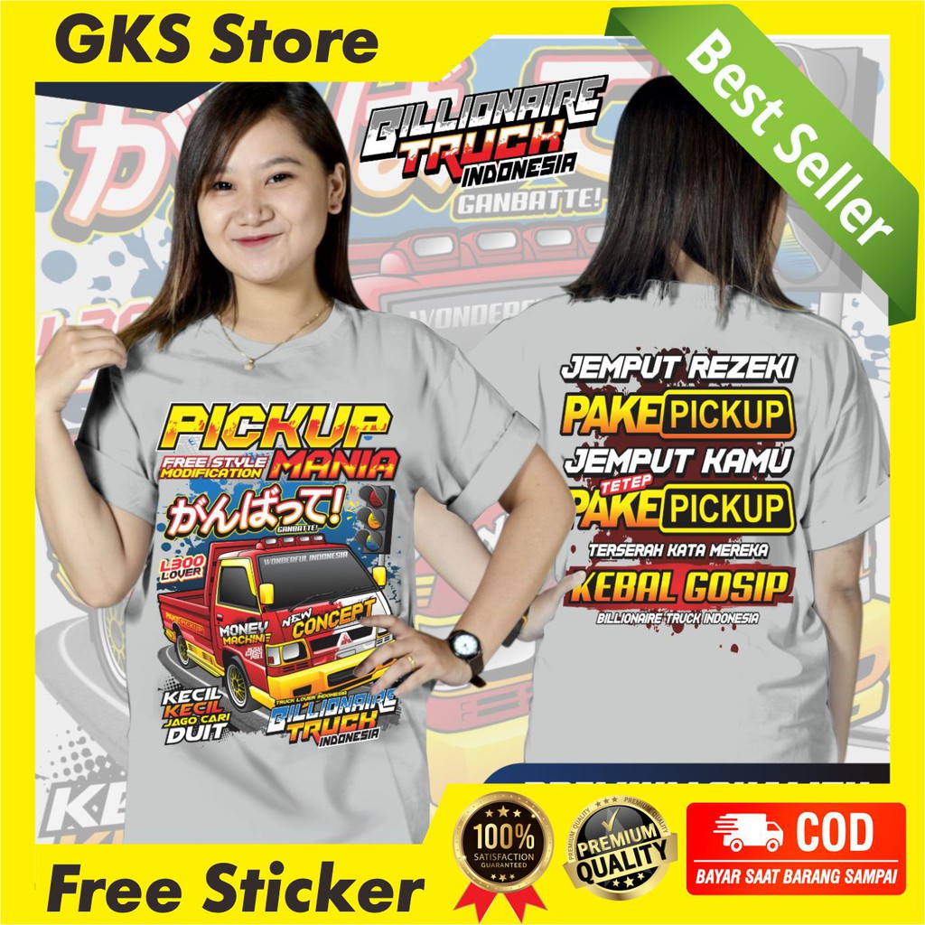 Kaos Pickup Elsa Baju L300 Mitsubisi L300 Billionaire Apparel