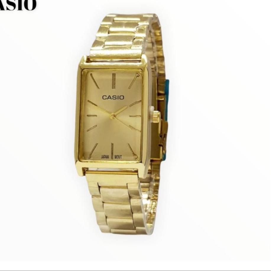 Terbaik.. jam tangan wanita casio segi LTP -V007G  terbaru Ladies watch fashion rantai Stainless Fre
