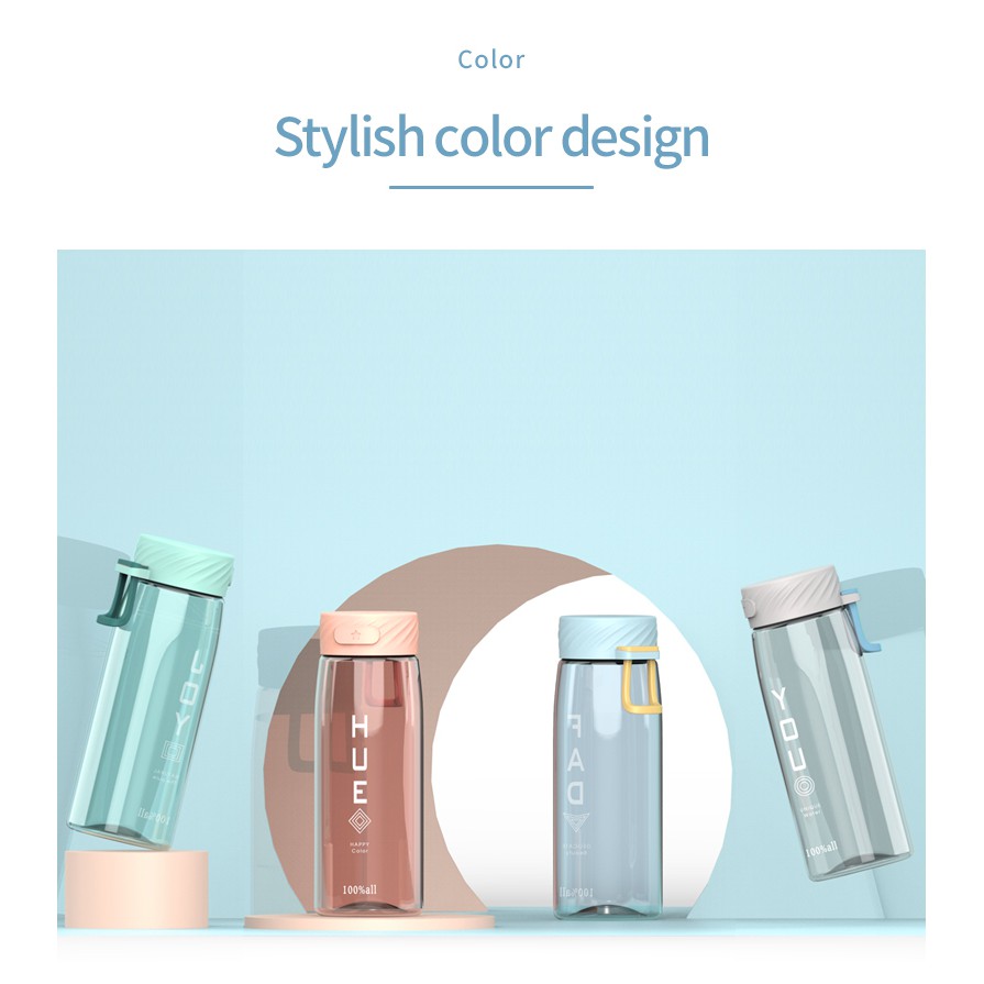 BOTOL MINUM X&W J-2244 JOANNE 500ML 4COLOR//KIDZHOUSEWARE