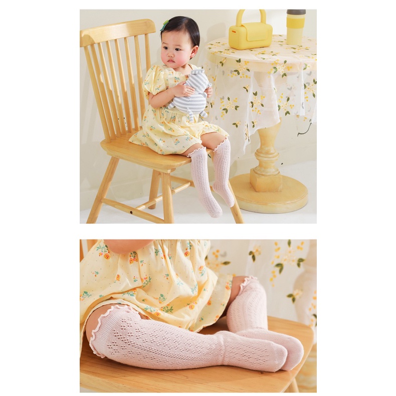 0-3 thn | KAOS KAKI PANJANG BAYI ANAK IMPOR NEWBORN SOCKS PEREMPUAN catalog QN QAD