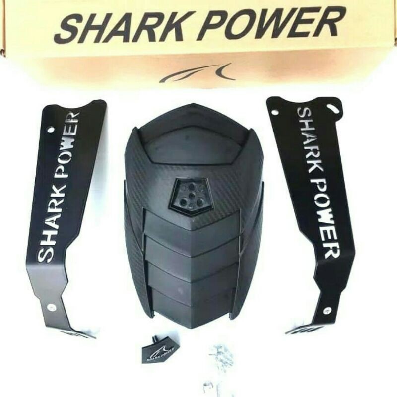 Mudguard SHARK POWER YAMAHA AEROX 155 / Mud Guard Mud Flap Spakbor Belakang Aerox 155 Shark Power