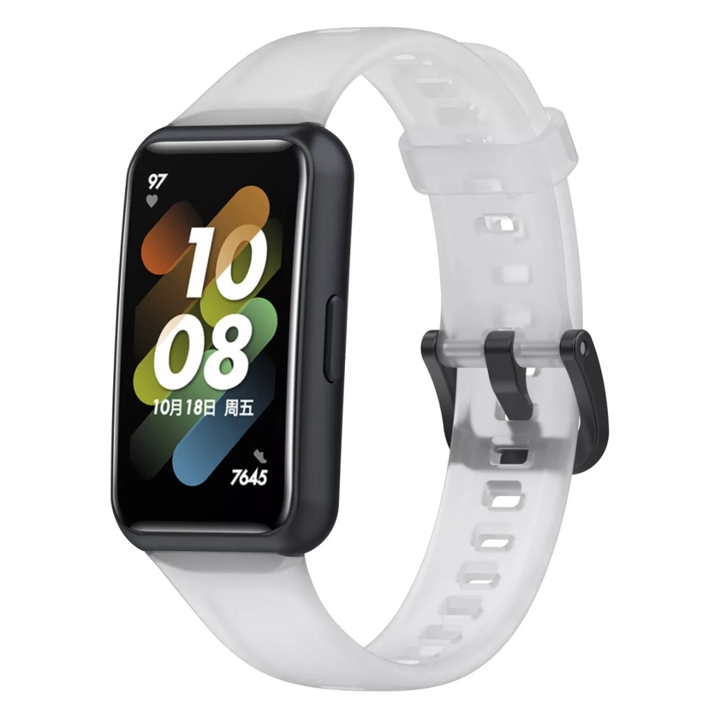 TRANSLUCENT Strap Tali Jam Huawei band 7 Silicone Transparan