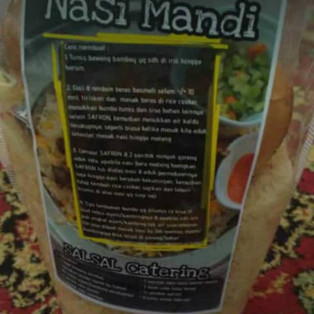 

Paket bumbu nasi mandi 500g
