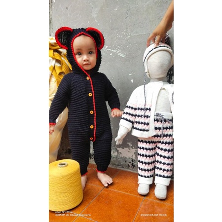 JUMPER BAYI MICKEY MOUSE CEWE ATAU COWO/JUMPER BAYI MICKEY MOUSE PRIA ATAU PEREMPUAN/JUMPER BAYI MICKEY MOUSE UNISEX/JUMPER BAYI 0-12 BULAN/JUMSUIT BAYI MICKEY MOUSE