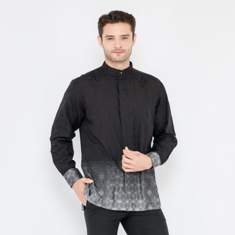 BAJU KOKO MUSLIM BAMUS BHS MASTERPIECE WARNA HITAM ORIGINAL