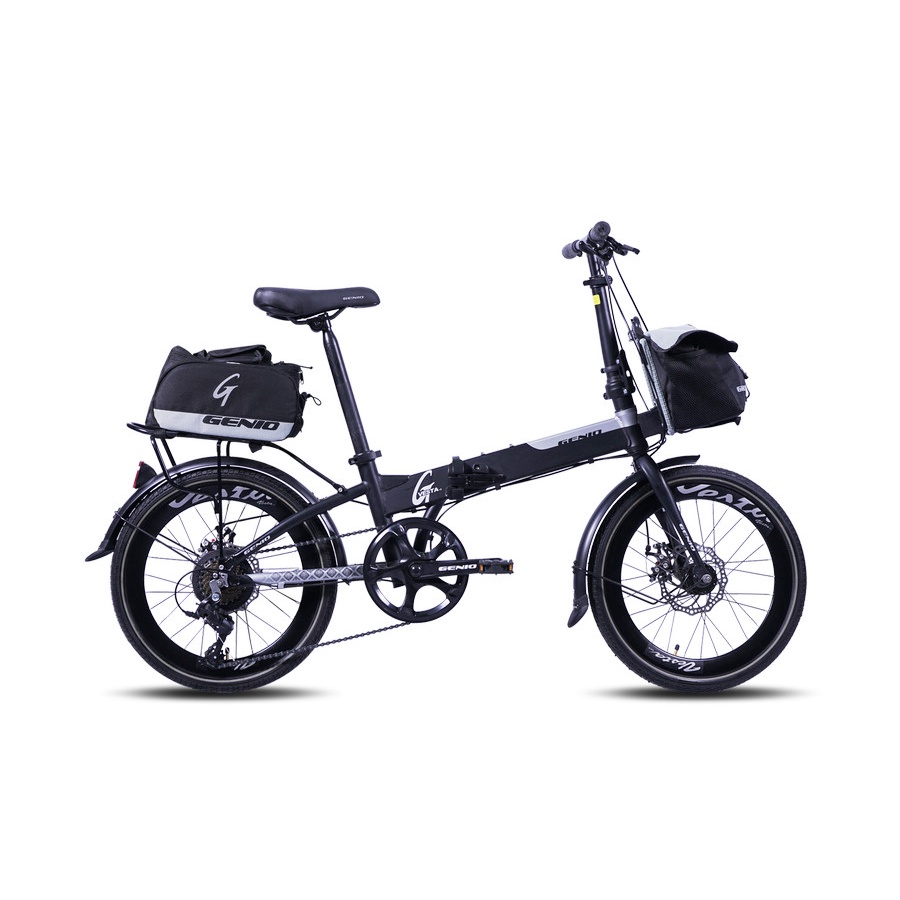 Sepeda Lipat Folding Bike Genio Vesta 1.0 Alloy 20 inch 8Speed Folding Bike Garansi SNI-4