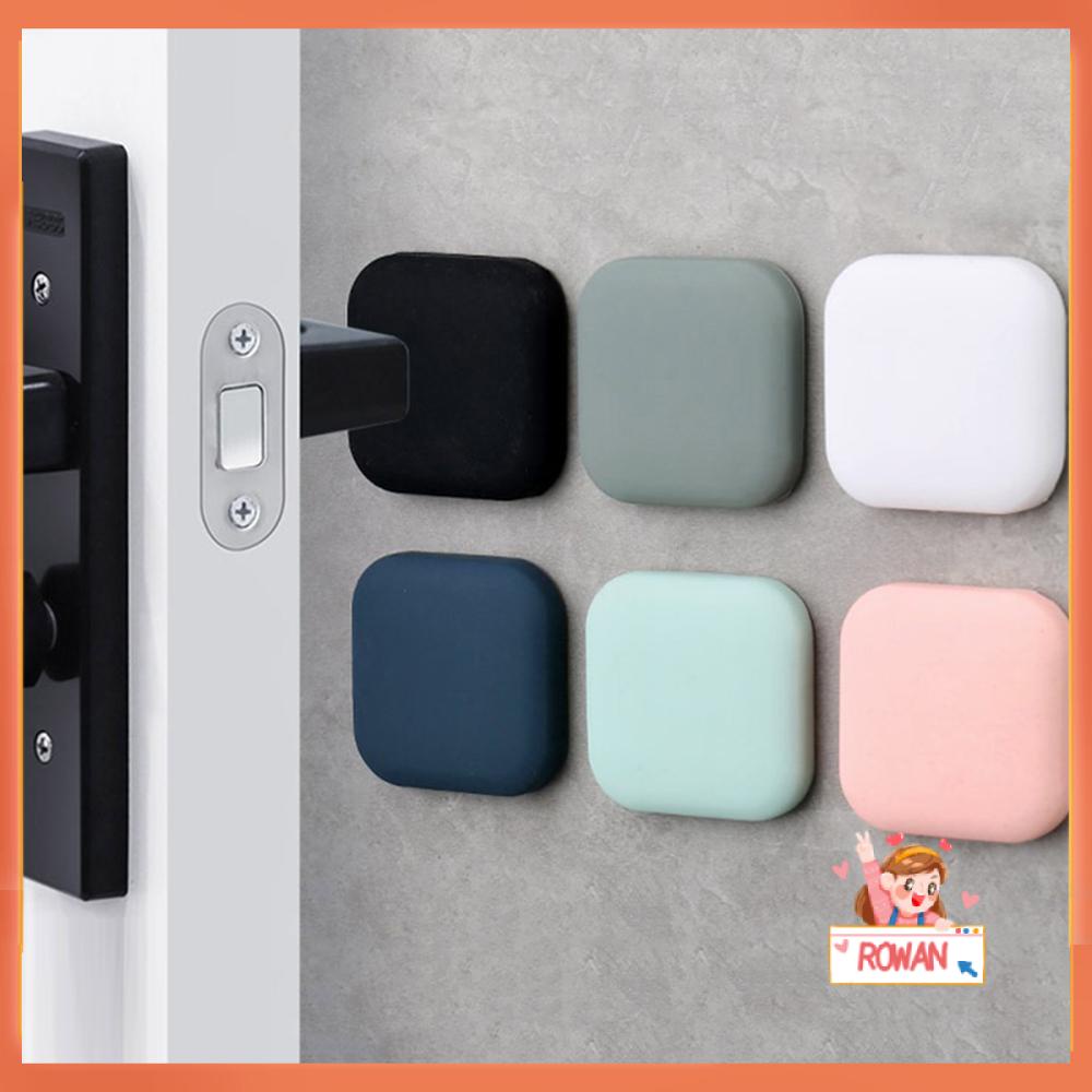 ROW Mute Wall Protector Self Adhesive Doorstop Door Stopper Silicone Guard Furniture Anti-crash Pad Door Handle Bumper