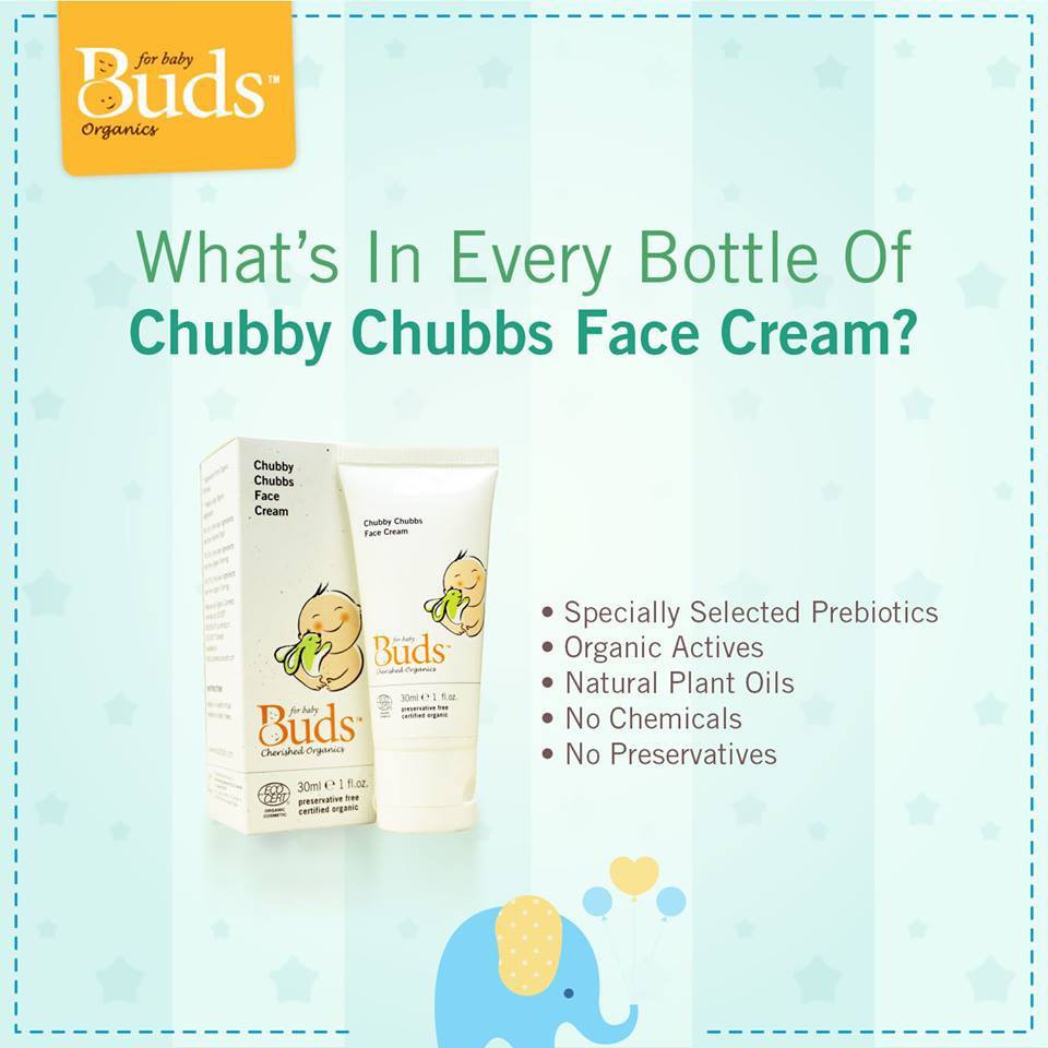 Buds Cherished Organics Chubby Chubbs Face Cream 30ml