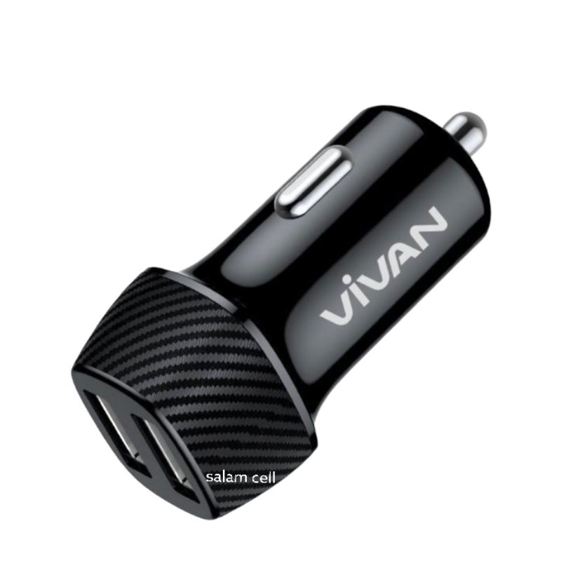 Charger Mobil/Motor VIVAN CCO2C 3,4A Cocok Untuk Semua Type HP Original